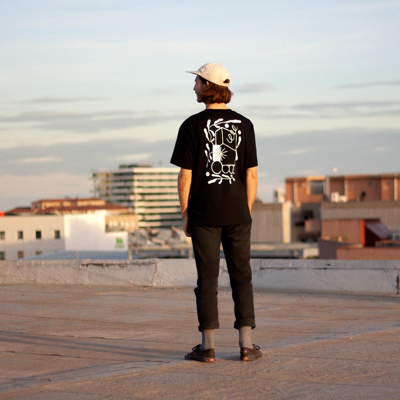 Toni proudly wearing the new black tee-shirt