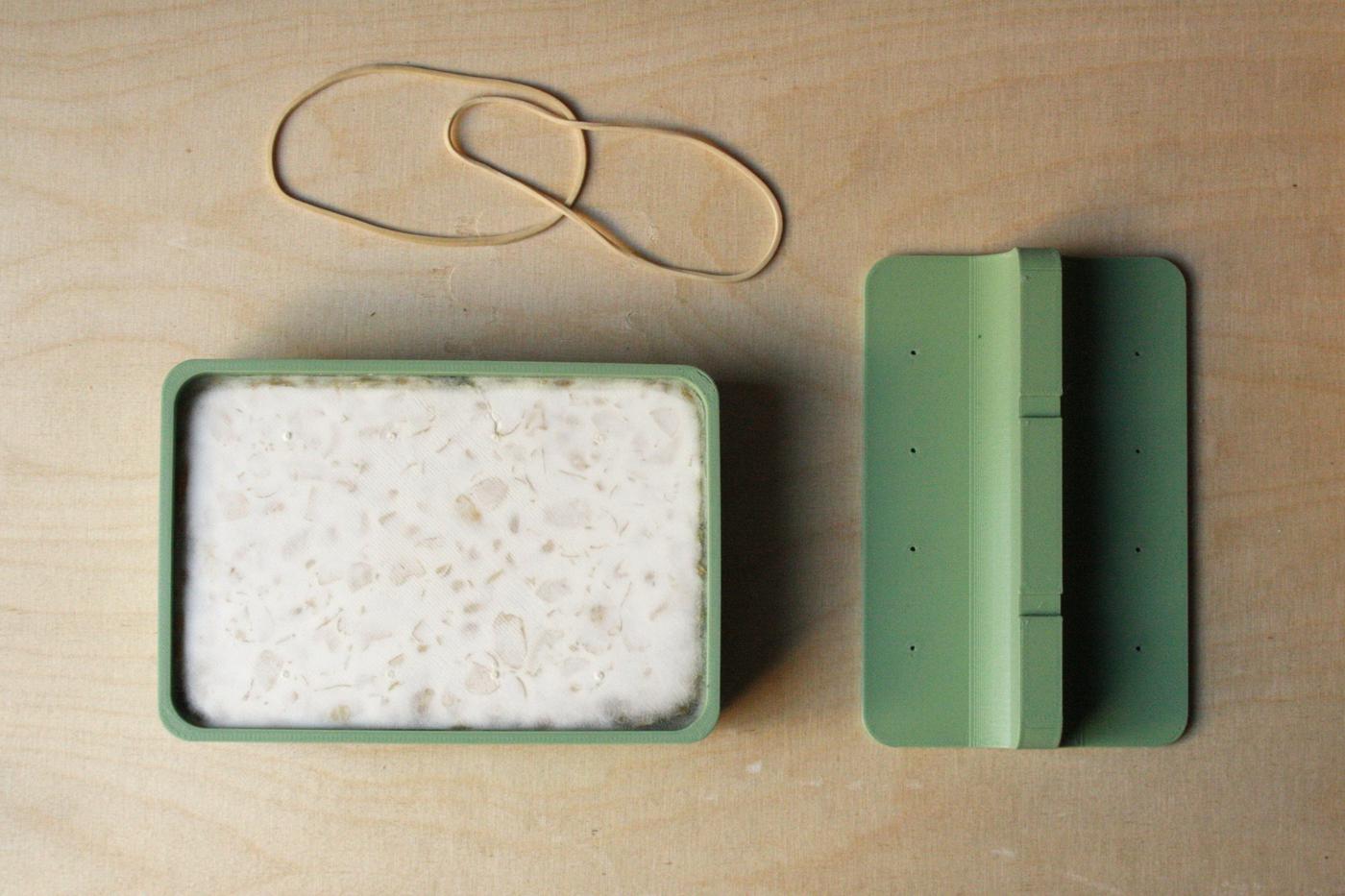 Our first 3D printed tempeh mould