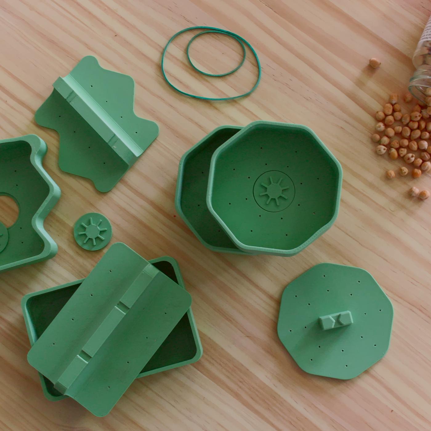 Domingo Club 3D printed tempeh moulds
