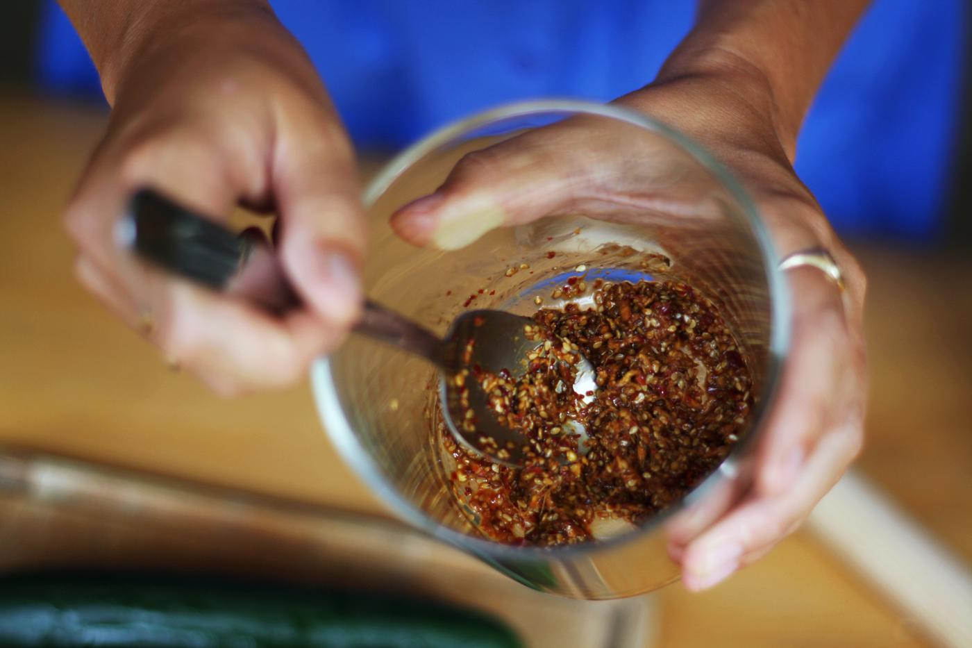 I reserved my marinade directly in my glass jar to let it cool